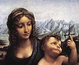 Madonna with the Yarnwinder detail by Leonardo da Vinci